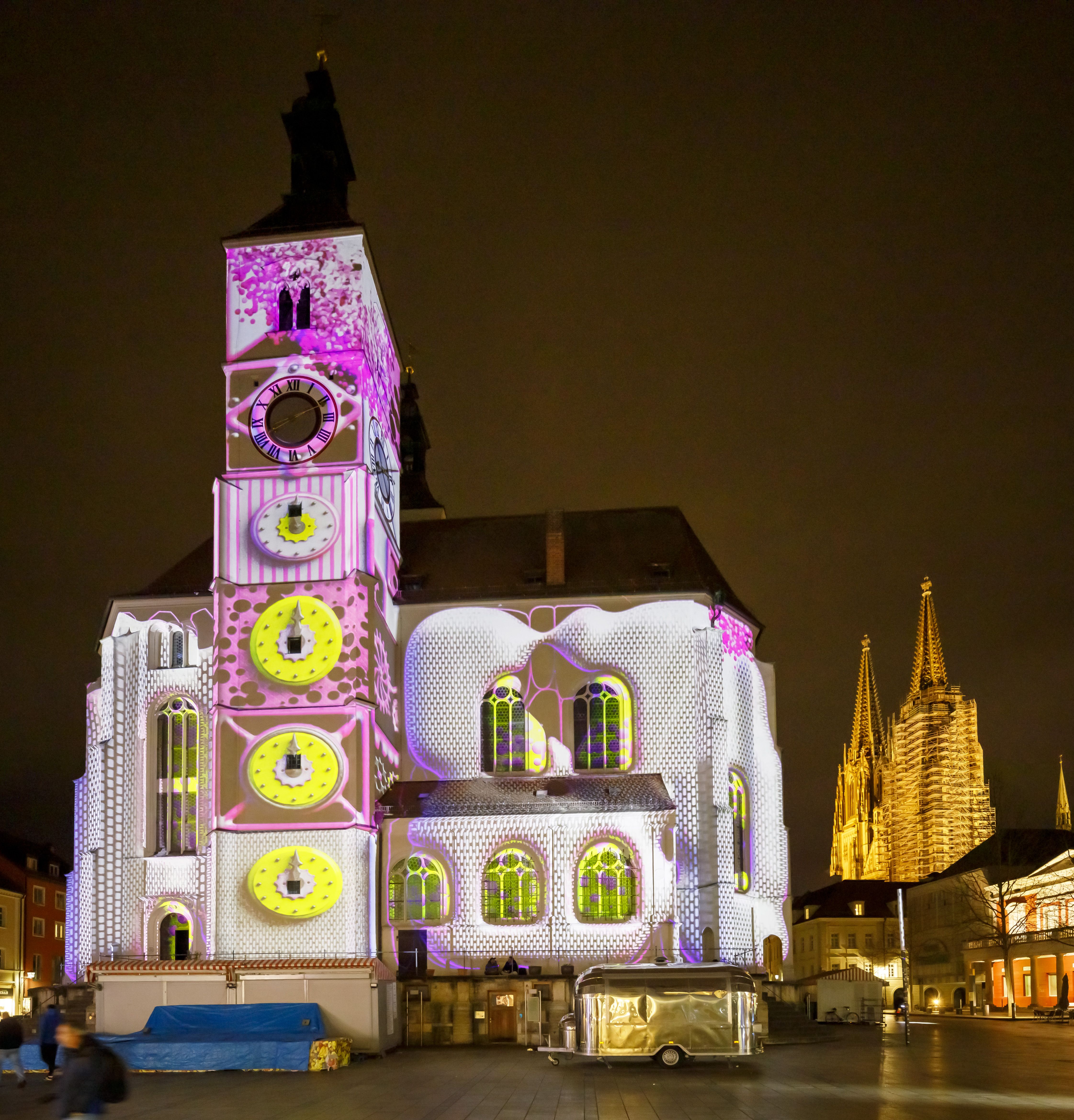 Fotografie: RE.LIGHT an der Neupfarrkirche