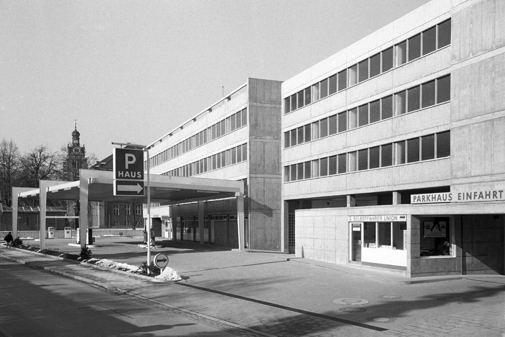 Obermünsterviertel - Parkhaus Petersweg historisch 