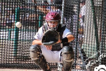 Fotografie: Kilian Redle beim Baseball-Spielen