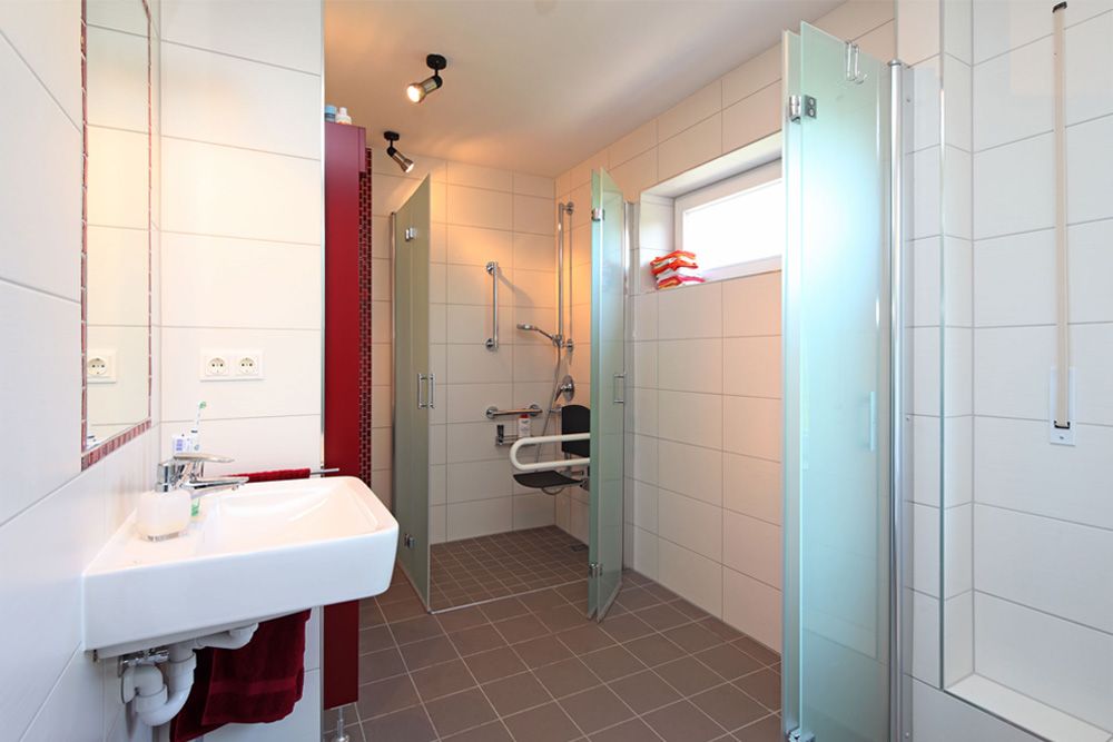 Badezimmer einer seniorengerechten Wohnung