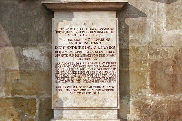 Domprediger Dr. Johann Maier II (c) Stadt Regensburg, Hana Bejlková