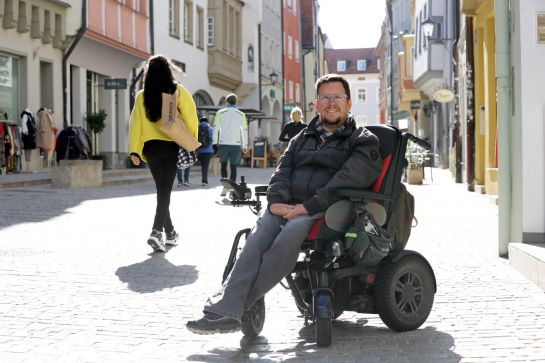 Fotografie: Frank Reinel in der Regensburger Fußgängerzone