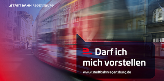 Grafik - Banner Stadtbahn © Stadt Regensburg, istockphoto.com/olaser
