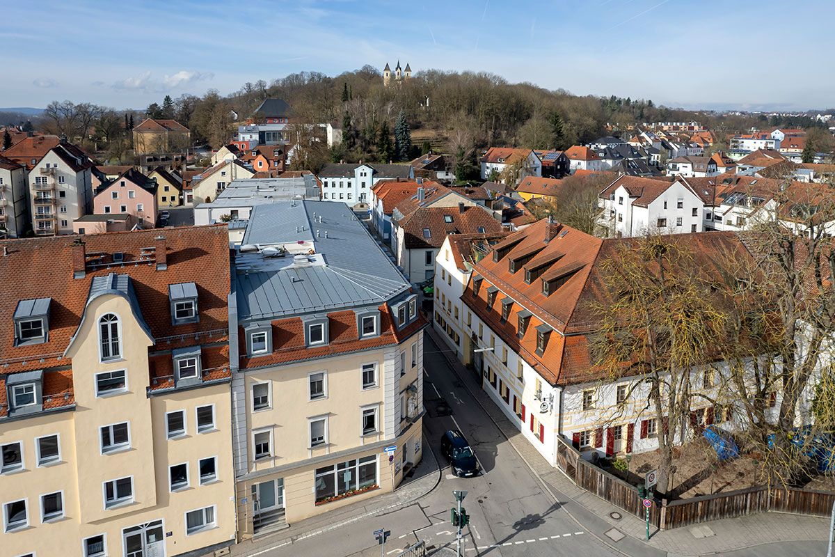 Fotografie - Schwandorfer Straße Blick Dreifaltigkeitsberg
