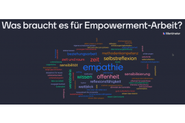 Wortwolke für die Empowerment Arbeit