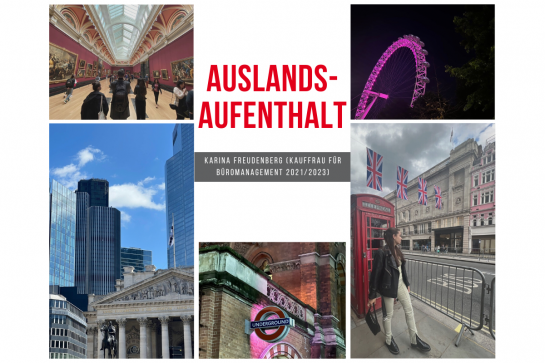 Auslandsaufenthalt Karina Freudenberg ©Stadt Regensburg, Karina Freudenberg Fotografie- Collage mit Fotos aus London (C) Stadt Regensburg, Karina Freudenberg