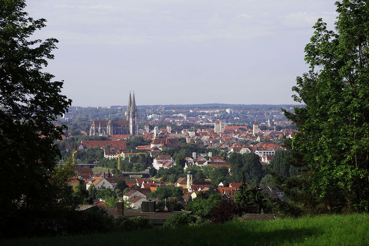 Fotografie - Blick über die Regensburger Altstadt