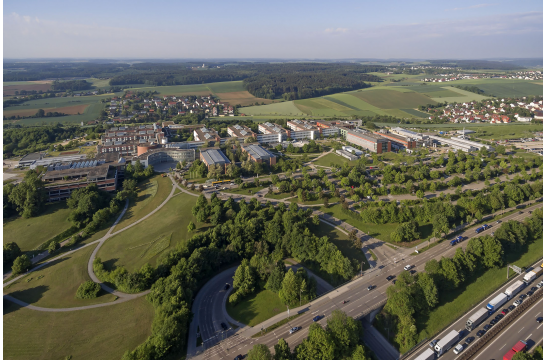 Fotografie: Das Universitätsklinikum von oben