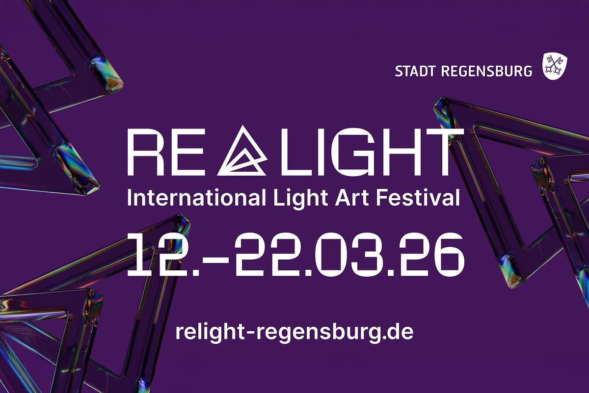 Logo RE.LIGHT Festival mit Datum 12. bis 22. März 2026
