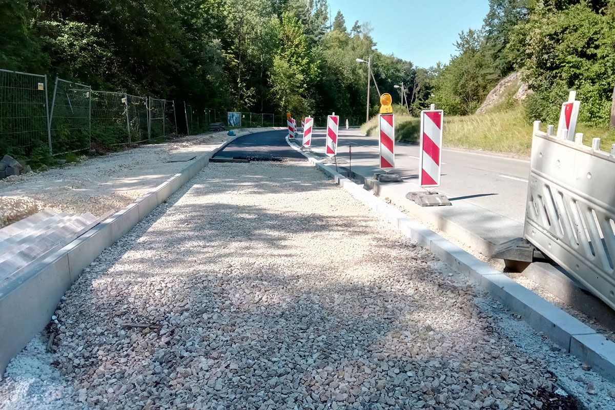 Grünthaler Straße - Baustelle bis zur Vorderen Keilbergstraße