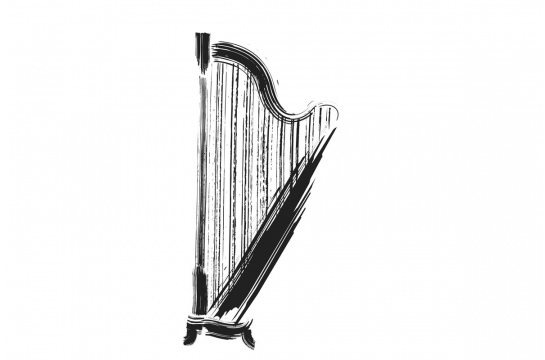 Instrumente - Harfe