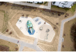 Fotografie - Luftaufnahme eines Spielplatzes aus der Vogelperspektive