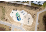Fotografie - Luftaufnahme eines Spielplatzes aus der Vogelperspektive (C) Bilddokumentation Stadt Regensburg