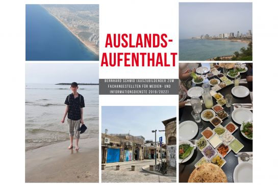 Ausbildung - Auslandsaufenthalt Tel Aviv - 1 ©Stadt Regensburg, Bernhard Schmid Collage, Bilder aus Tel Aviv (C) Stadt Regensburg, Bernhard Schmid