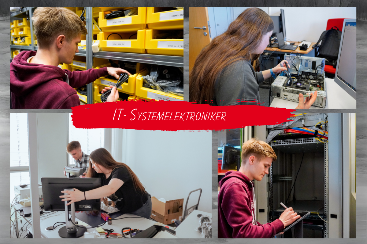 Collage- Tätigkeiten IT-Systemelektroniker