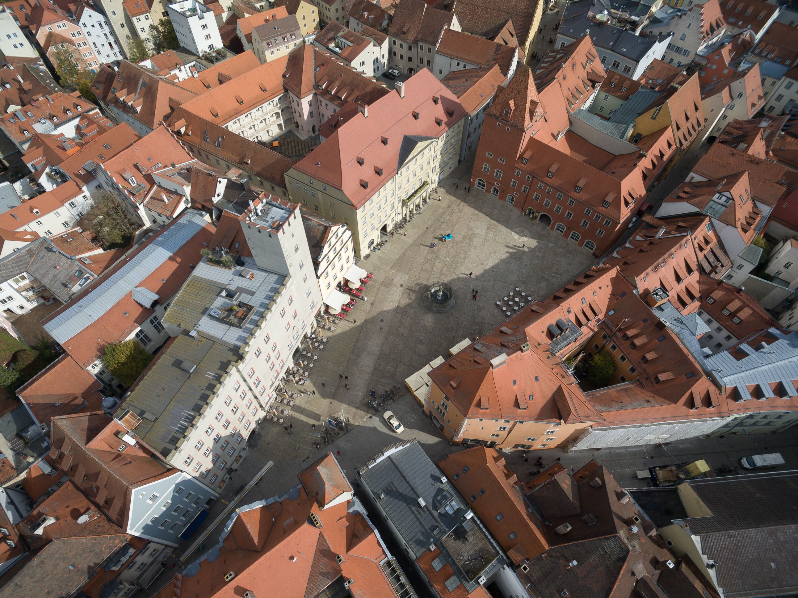 Fotografie: Luftaufnahme des Haidplatzes