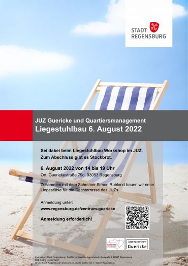 Liegestuhlbau-Workshop Plakat