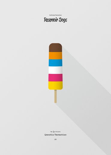Kunstwerk, Grafik - Eis am Stiel in bunten Farben 