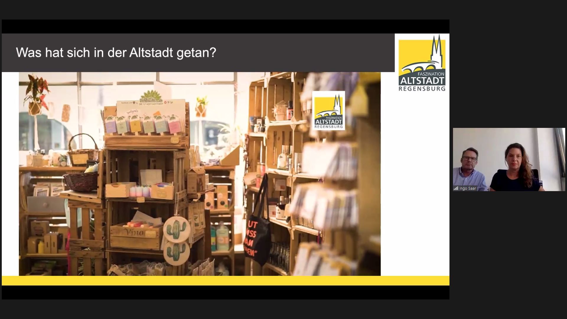 Screenshot Online Veranstaltung Immobilienforum Altstadt