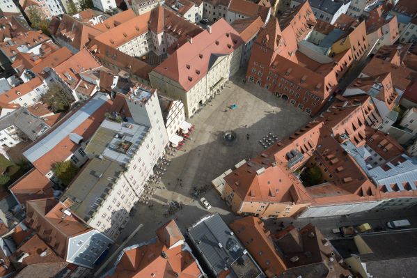Fotografie: Luftaufnahme des Haidplatzes