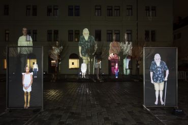 Fotografie der Installation