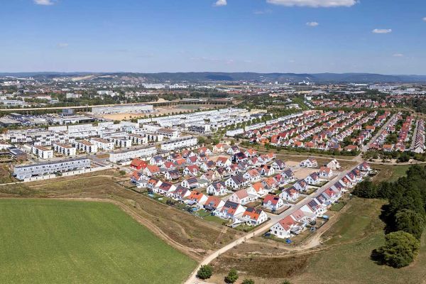 Luftaufnahme von Burgweinting Nordwest III