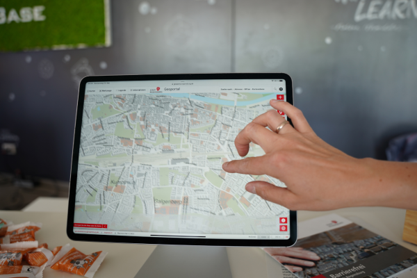 Das Geoportal am Hackathon 2024.