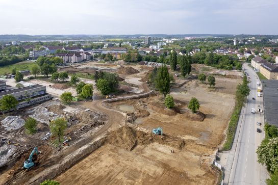 Baufeldfreimachung auf dem Gelände der ehemaligen Prinz-Leopold-Kaserne ©Stadt Regensburg, Bilddokumentation Foto, PLK, Prinz-Leopold-Kaserne, Abbruch, Baufeldfreimachung (C) Stadt Regensburg, Bilddokumentation