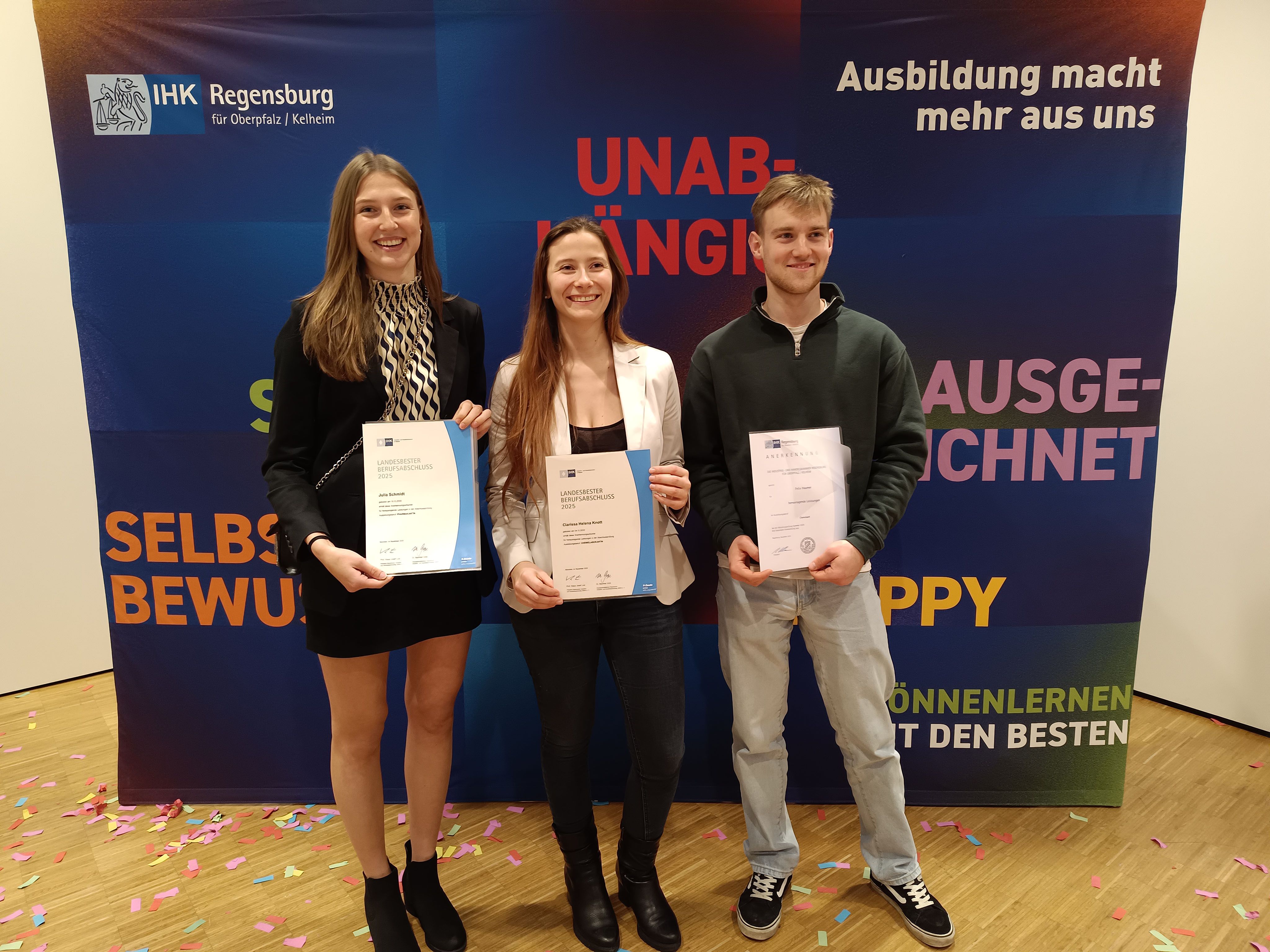 Bestenehrung Aus- und Weiterbildung Sommer 2025