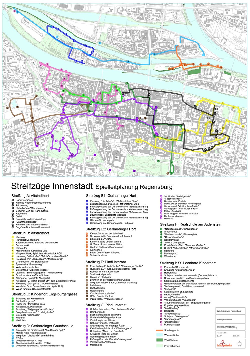 Karte - Streifzüge Innenstadt