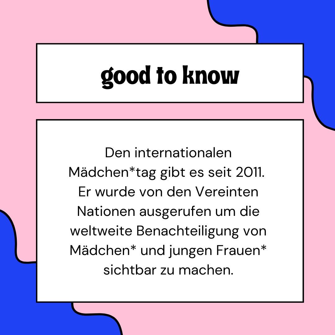 Seit 2011 gibt es den Weltmädchentag 