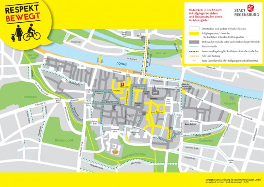 Radeln in der Altstadt - Aktion "Respekt bewegt" (C) Stadt Regensburg