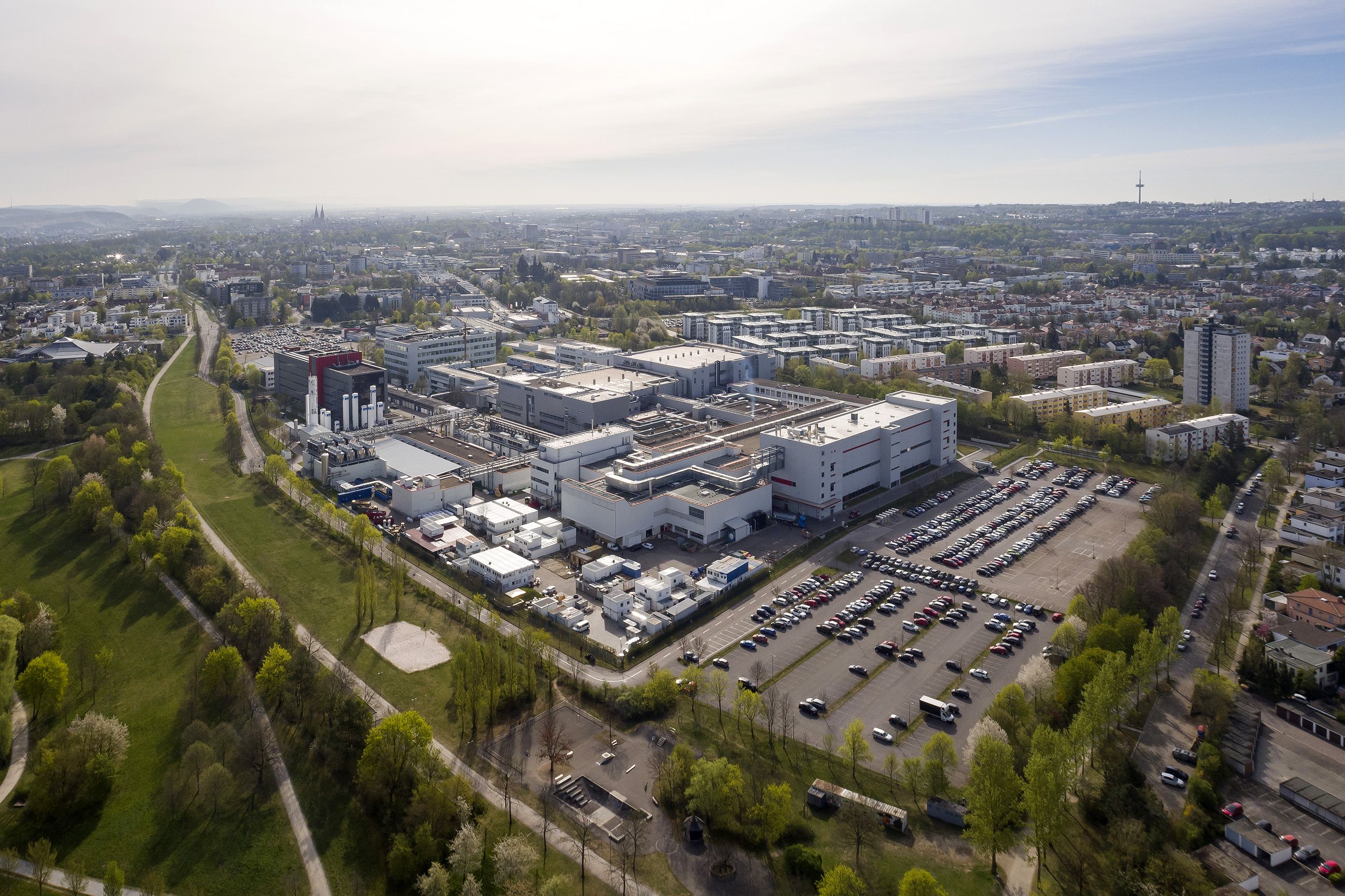 Fotografie: Luftaufnahme des Infineon-Geländes
