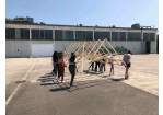 Pestalozzi Mittelschule Bauaktion Dachstuhl Juli 2021 (C) bauwärts, Stephanie Reiterer