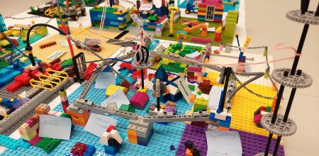 LEGO-Modell der Stadt der Zukunft