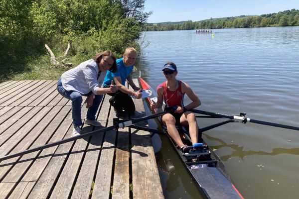 Medailienübergabe bei RBG Regatta durch OB RBG © RRV