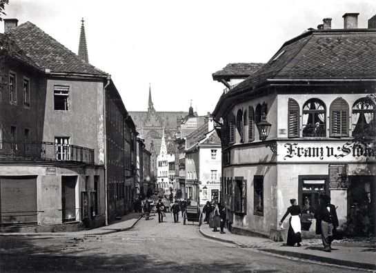 Regensburg ca 1900 - Fröhliche Türken Straße (C) Stadt Regensburg