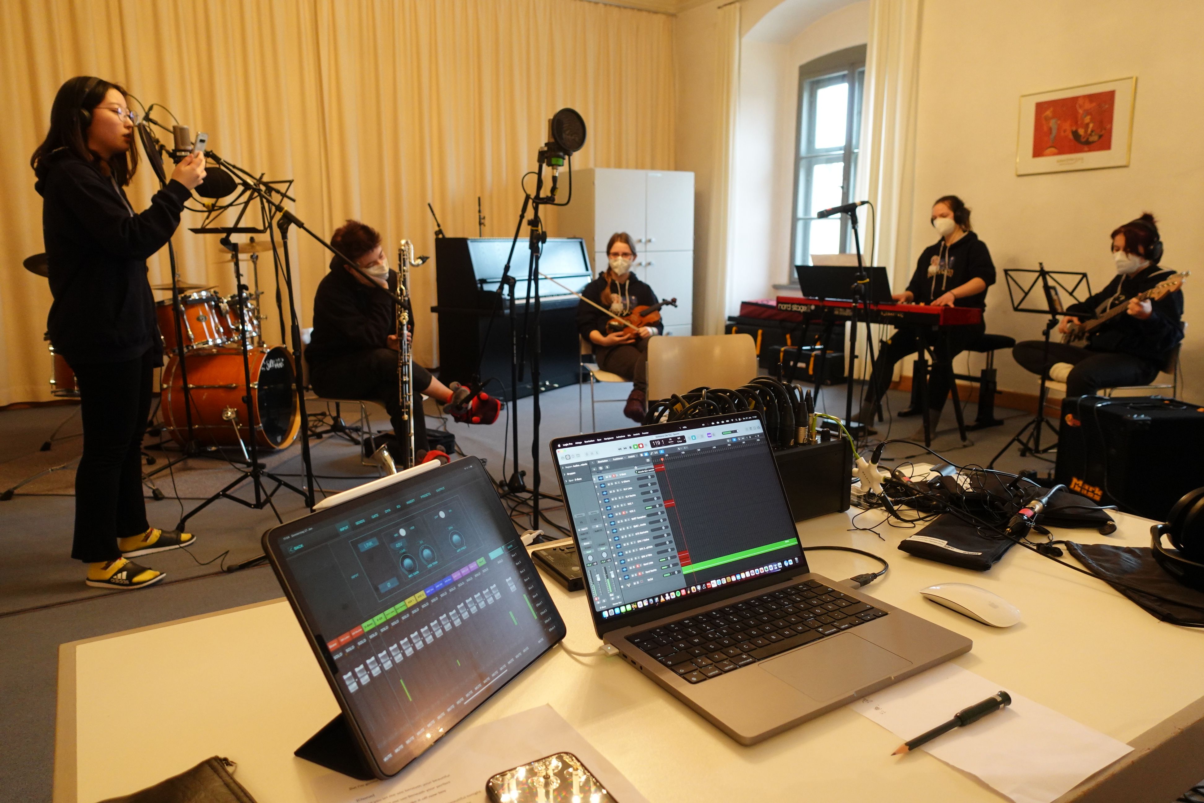 P-Seminar Musik 2022 - Recordingtage in Alteglofsheim