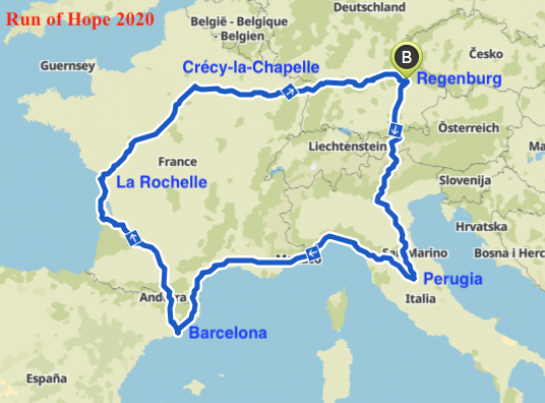 Strecke _Run of Hope 2020