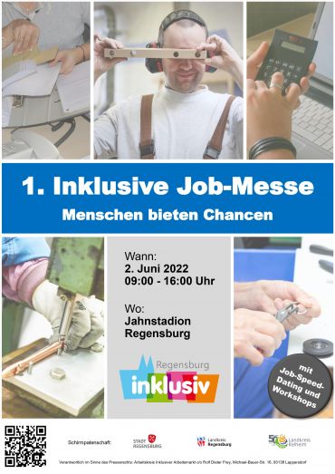 Regensburgs 1. Inklusive Job-Messe - Plakat