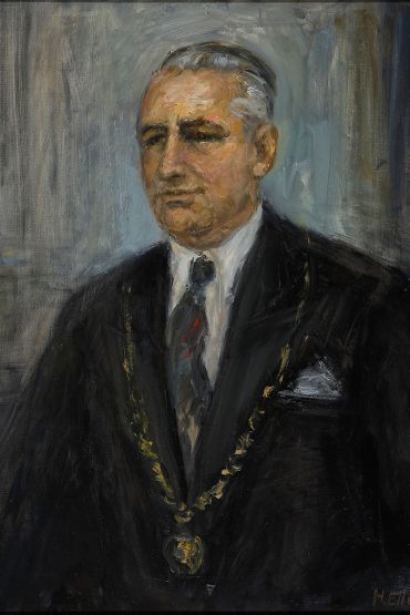 Portait des ehemaligen Oberbürgermeisters Georg Zitzler