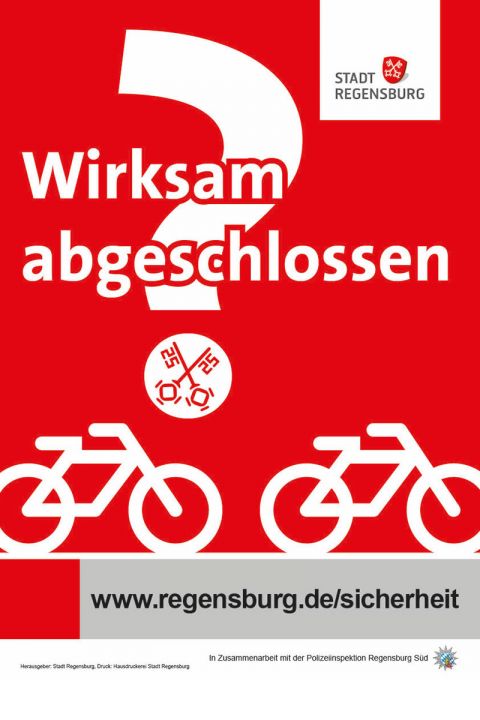 Stadt Regensburg Sicherheitsbeirat Aktiv Gegen Fahrraddiebstahl