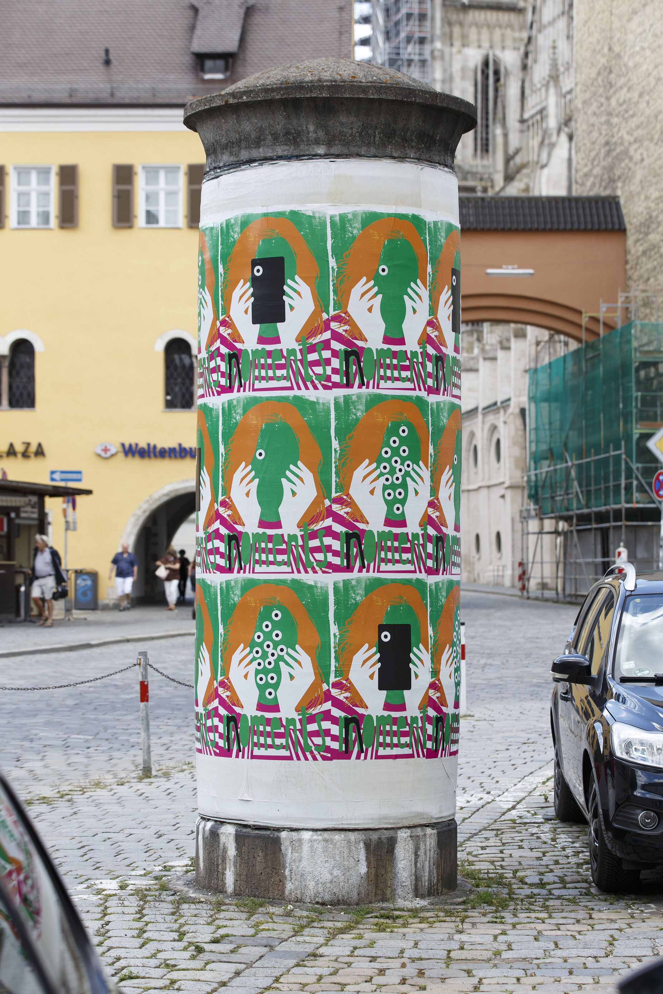 „360°. Kunst an Litfaßsäulen“ am Krauterermarkt