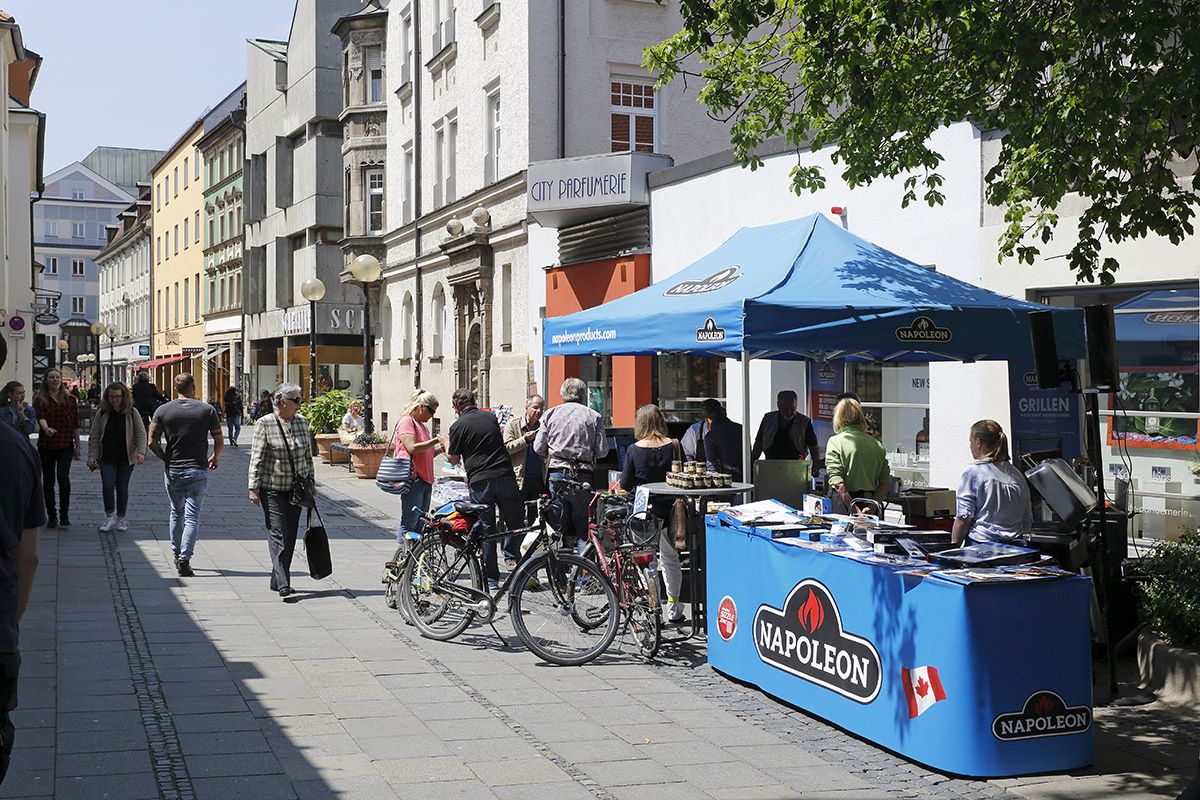 Fußgängerzone - Bauphase 2018 - Grillstand