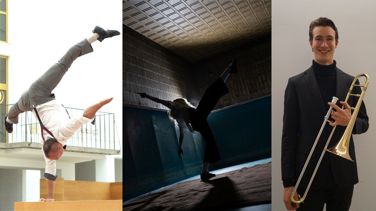 Fotokollage –Jonas Dürrbeck, Melanie Old und Leonhard Sedlmeier