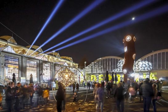 Fotografie: Beeindruckende Lichtinstallationen am Kultur-Depot 2015 (C) Bilddokumentation Stadt Regensburg