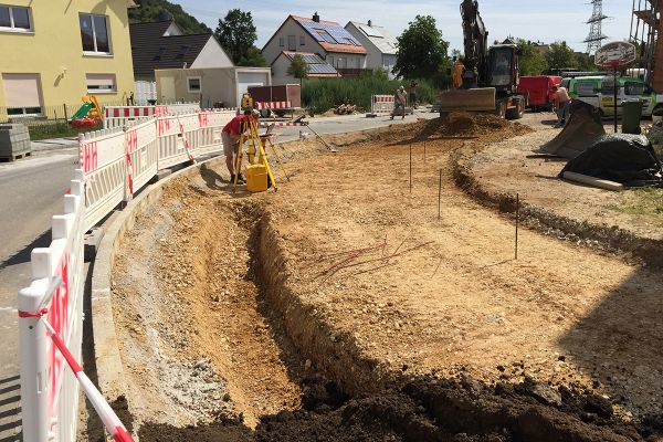 Baustelle Gehweg