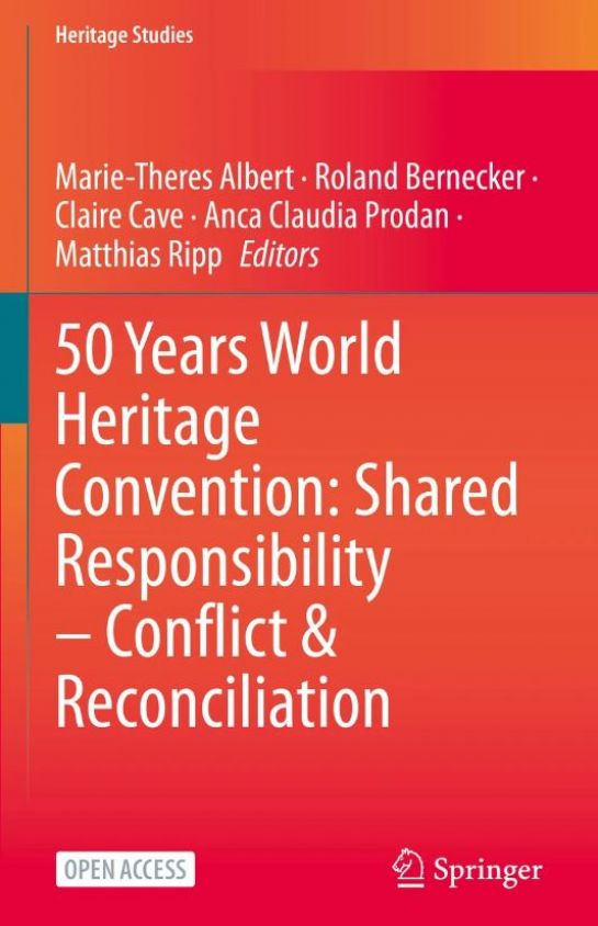 Book title 50 Years World Heritage Convention  (C) Springer Nature Publishers