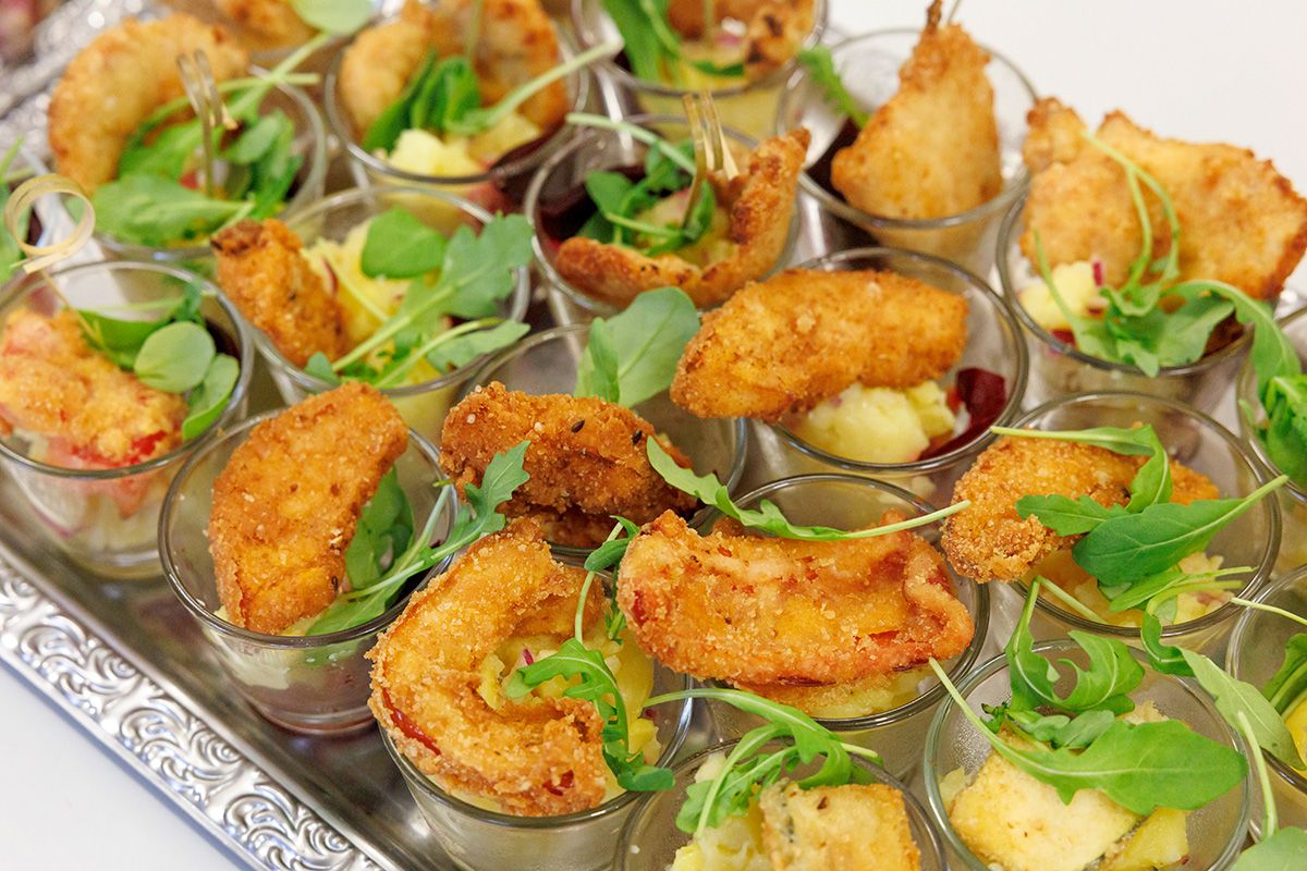 Fotografie - Bio-regionale Kostprobe in kleinen Gläsern